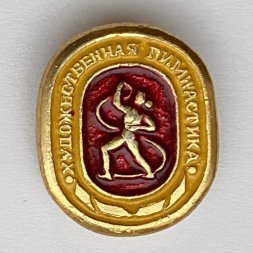 Значок. Художественная гимнастика. Виды спорта
