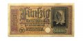 Германия 50 марок 1939-1945 годов выпуска - Немецкие оккупационные территории - F-VF