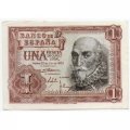 Испания 1 песета 1953 год - Альваро де Базан - XF+