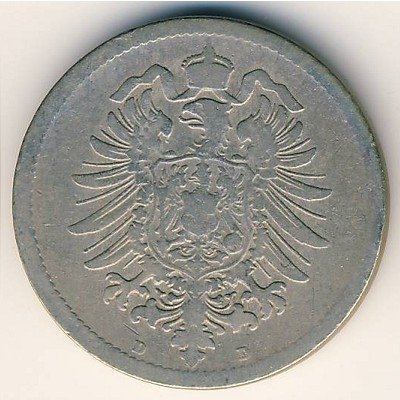 Германия 10 пфеннигов 1889 год (D)