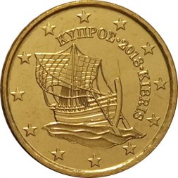 Кипр 10 евроцентов 2018 год - Судно «Кирения» UNC
