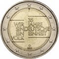 Германия 2 евро 2025 год - 35 лет объединению Германии (J)
