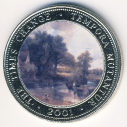 Монета Сомали 250 шиллингов 2001 год  - Телега для сена. Джон Констебл