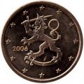 Финляндия 5 евроцентов 2006 год - Герб Финляндии