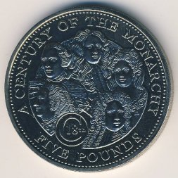 Гернси 5 фунтов 2002 год