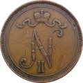Финляндия 10 пенни 1909 год