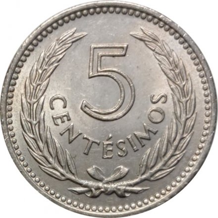 Уругвай 5 сентесимо 1953 год - Хосе Артигас