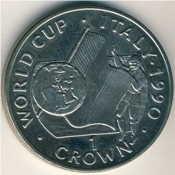Гибралтар 1 крона 1990 год
