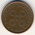 Финляндия 5 пенни 1966 год