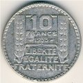 Франция 10 франков 1933 год