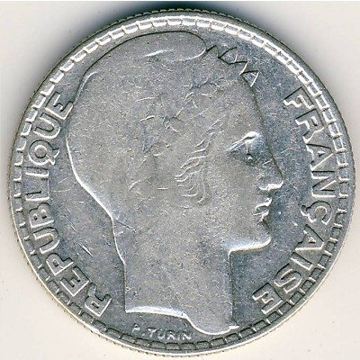 Франция 10 франков 1933 год