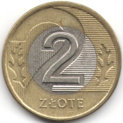 Польша 2 злотых 2005 год Герб