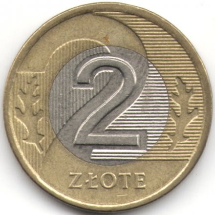 Польша 2 злотых 2005 год Герб