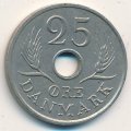 Дания 25 эре 1966 год - Король Фредерик IX (новый тип)