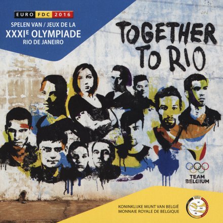 Евро серия Бельгия 2016 года (9 монет) в банковской упаковке