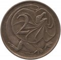 Австралия 2 цента 1967 год - Плащеносная ящерица