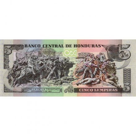 Гондурас 5 лемпир 2010 год - UNC