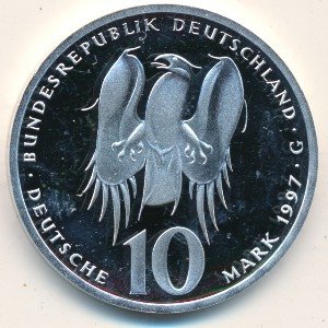 ФРГ 10 марок 1997 год - 500 лет со дня рождения Филиппа Меланхтона (G)