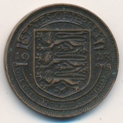 Джерси 1/24 шиллинга 1923 год - Испанский щит