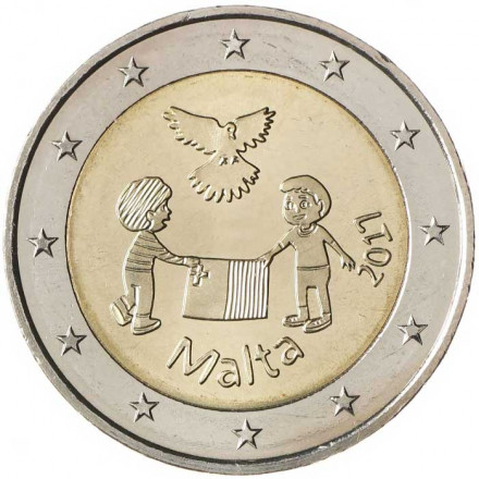Мальта 2 евро 2017 год - Мир