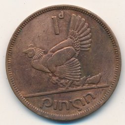Ирландия 1 пенни 1943 год