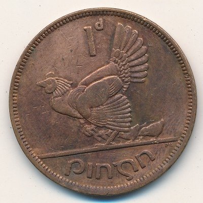 Ирландия 1 пенни 1943 год