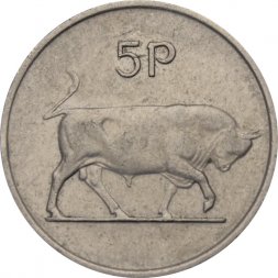 Ирландия 5 пенсов 1974 год