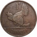 Ирландия 1 пенни 1928 год - Домашняя курица - F