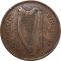 Ирландия 1 пенни 1928 год - Домашняя курица - F