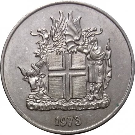 Исландия 10 крон 1973 год