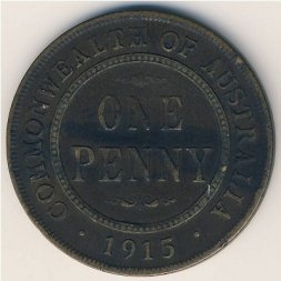 Австралия 1 пенни 1915 год