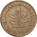 ФРГ 5 пфеннигов 1970 год - D