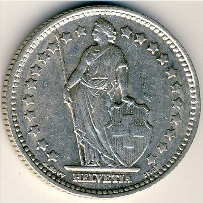 Швейцария 1 франк 1955 год