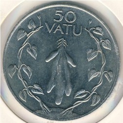 Монета Вануату 50 вату 1983 год