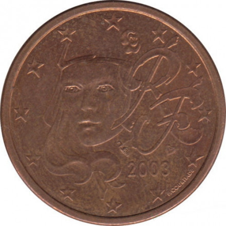 Франция 2 евроцента 2003 год