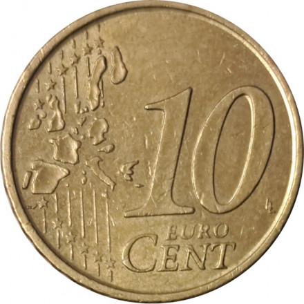 Испания 10 евроцентов 2005 год