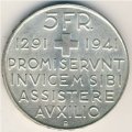 Швейцария 5 франков 1941 год