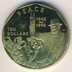 Маршалловы острова 10 долларов 1995 год