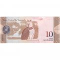 Венесуэла 10 боливаров 2013 год - Касике Гуаикайпуро. Орел Гарпия - UNC