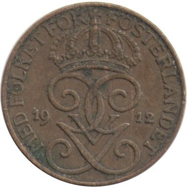 Швеция 1 эре 1912 год