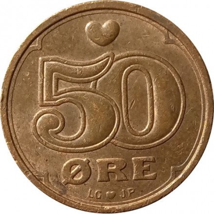 Дания 50 эре 2001 год