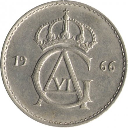 Швеция 50 эре 1966 год