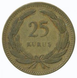 Турция 25 куруш 1948 год