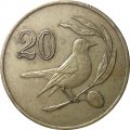 Кипр 20 центов 1985 год - Кипрская каменка
