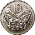 Новая Зеландия 10 центов 1976 год UNC