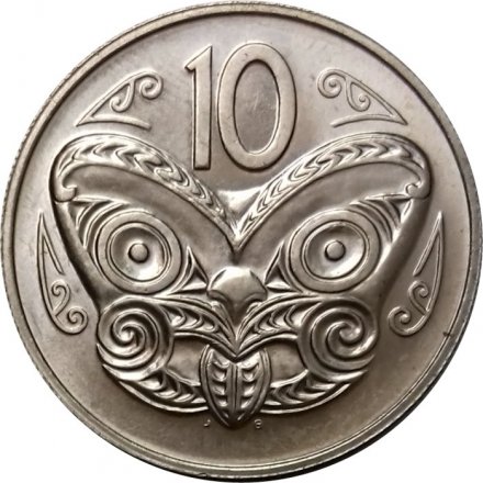 Новая Зеландия 10 центов 1976 год UNC
