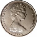 Новая Зеландия 10 центов 1976 год UNC