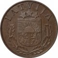 Латвия 1 сантим 1937 год - Герб