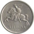 Литва 1 лит 1991 год