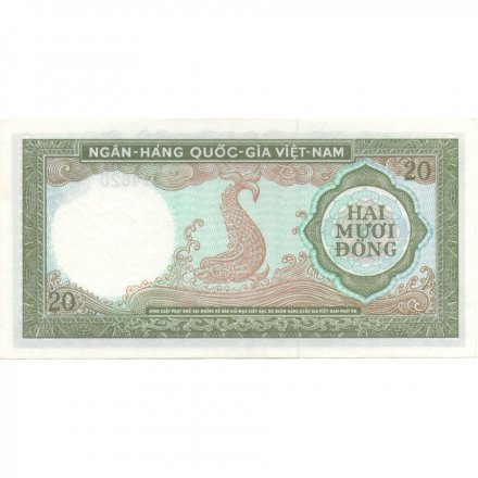 Вьетнам (Южный) 20 донгов 1964 год - UNC
